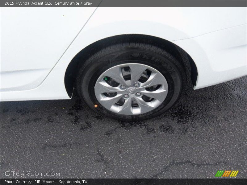 Century White / Gray 2015 Hyundai Accent GLS