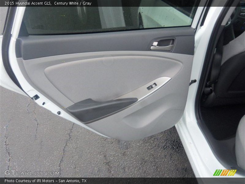 Century White / Gray 2015 Hyundai Accent GLS