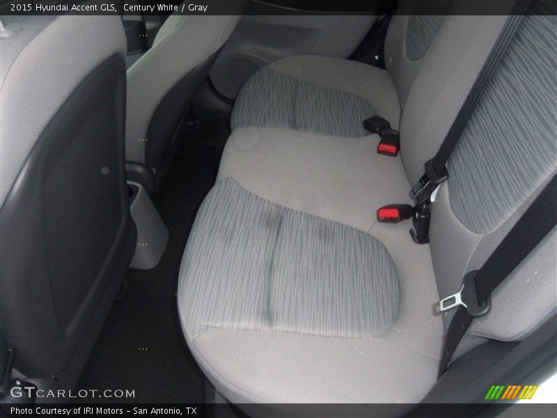 Century White / Gray 2015 Hyundai Accent GLS
