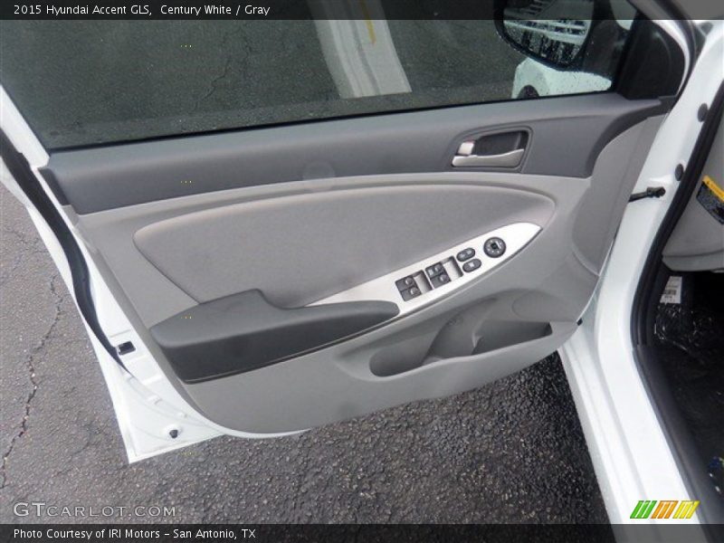 Century White / Gray 2015 Hyundai Accent GLS
