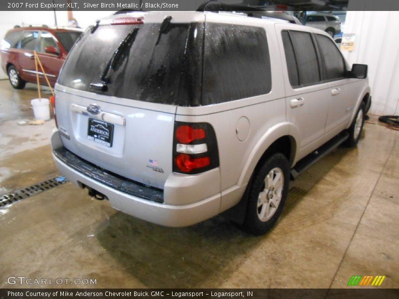 Silver Birch Metallic / Black/Stone 2007 Ford Explorer XLT