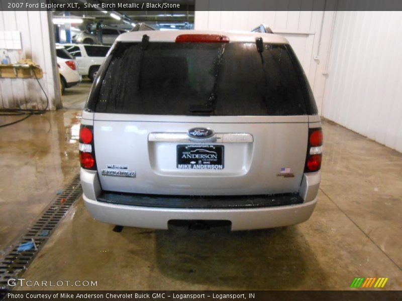 Silver Birch Metallic / Black/Stone 2007 Ford Explorer XLT