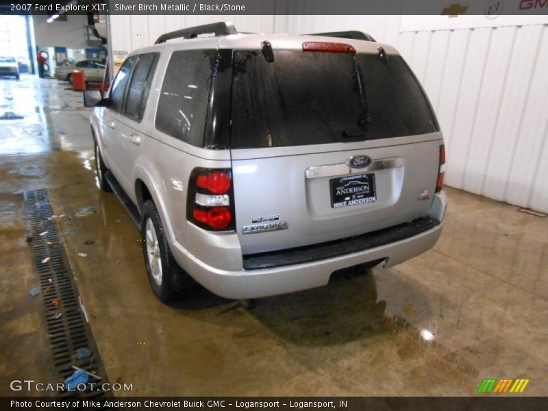 Silver Birch Metallic / Black/Stone 2007 Ford Explorer XLT