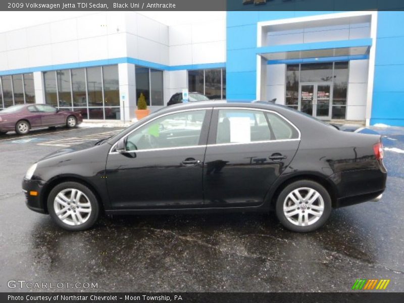 Black Uni / Anthracite 2009 Volkswagen Jetta TDI Sedan