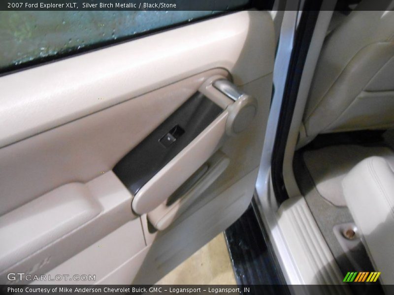 Silver Birch Metallic / Black/Stone 2007 Ford Explorer XLT