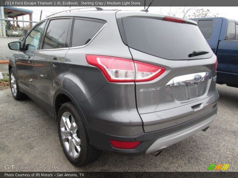 Sterling Gray / Medium Light Stone 2014 Ford Escape Titanium 1.6L EcoBoost