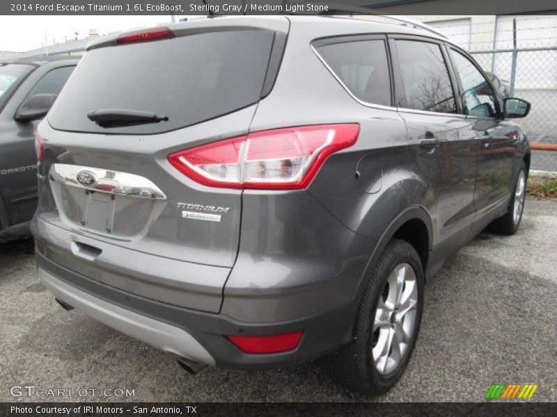 Sterling Gray / Medium Light Stone 2014 Ford Escape Titanium 1.6L EcoBoost