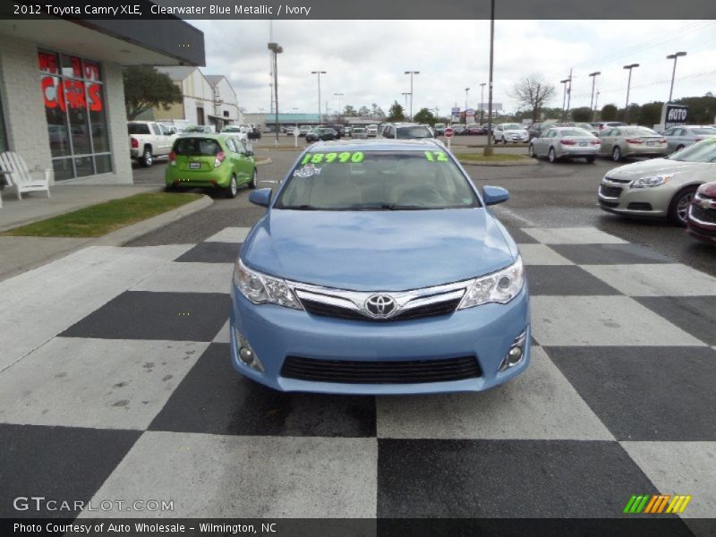 Clearwater Blue Metallic / Ivory 2012 Toyota Camry XLE