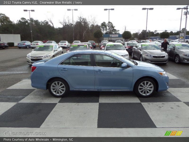 Clearwater Blue Metallic / Ivory 2012 Toyota Camry XLE