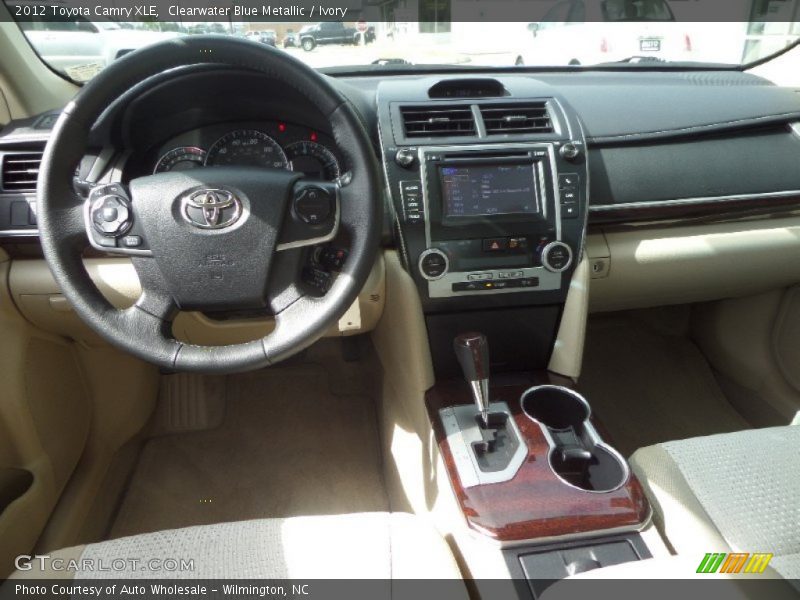 Clearwater Blue Metallic / Ivory 2012 Toyota Camry XLE