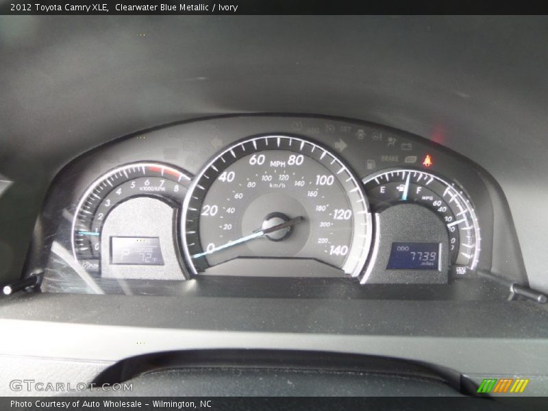 Clearwater Blue Metallic / Ivory 2012 Toyota Camry XLE