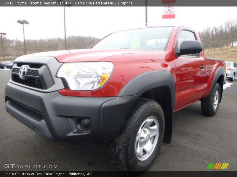 Barcelona Red Metallic / Graphite 2012 Toyota Tacoma Regular Cab 4x4