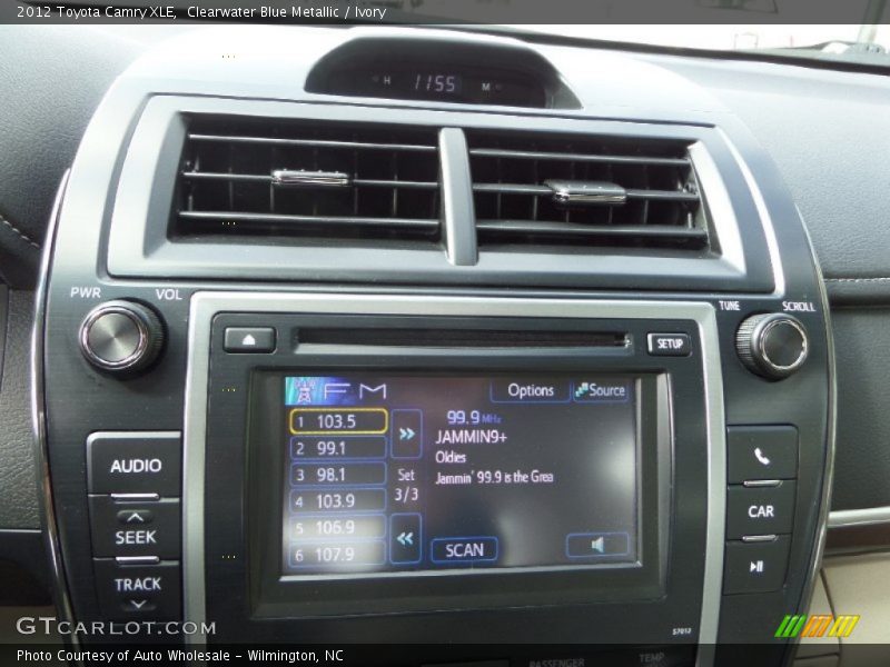 Clearwater Blue Metallic / Ivory 2012 Toyota Camry XLE