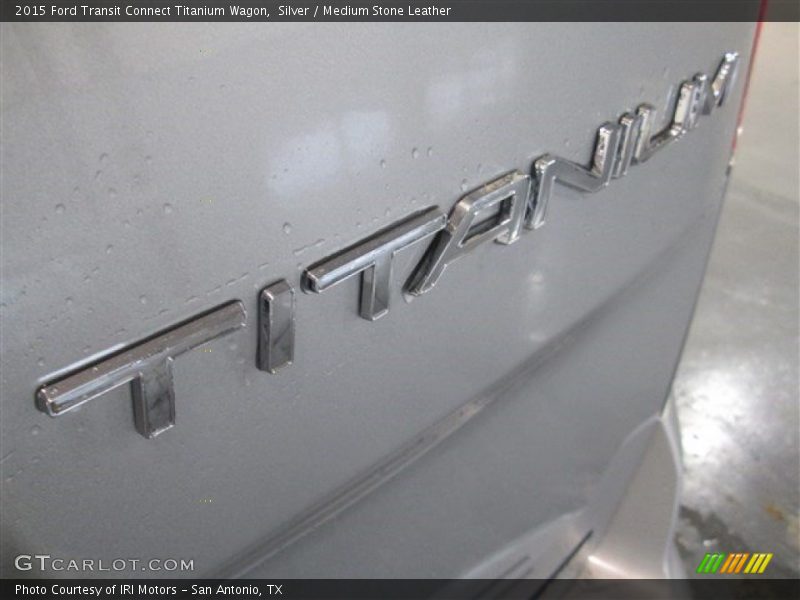 Silver / Medium Stone Leather 2015 Ford Transit Connect Titanium Wagon