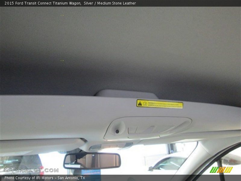 Silver / Medium Stone Leather 2015 Ford Transit Connect Titanium Wagon
