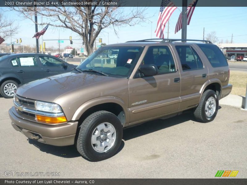 Sandalwood Metallic / Graphite 2003 Chevrolet Blazer LS 4x4