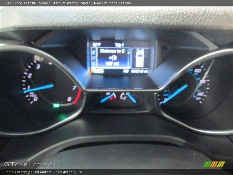 Silver / Medium Stone Leather 2015 Ford Transit Connect Titanium Wagon