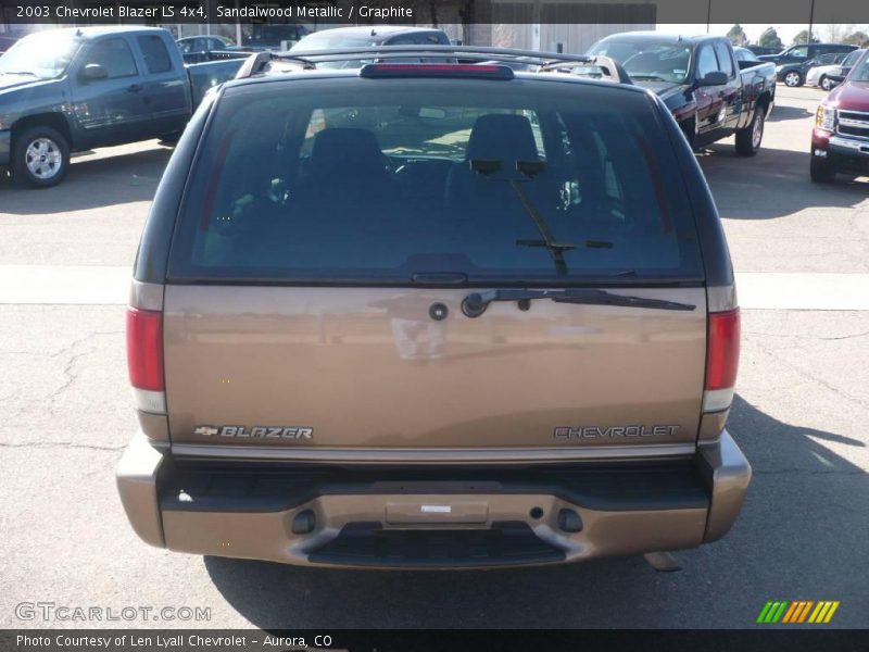 Sandalwood Metallic / Graphite 2003 Chevrolet Blazer LS 4x4