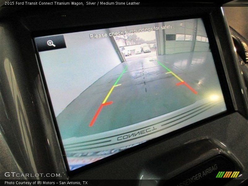 Silver / Medium Stone Leather 2015 Ford Transit Connect Titanium Wagon