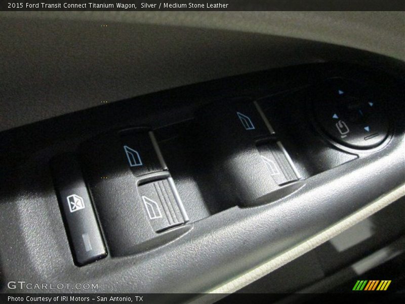 Silver / Medium Stone Leather 2015 Ford Transit Connect Titanium Wagon