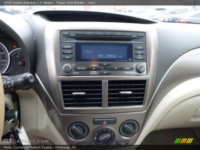 Topaz Gold Metallic / Ivory 2008 Subaru Impreza 2.5i Wagon