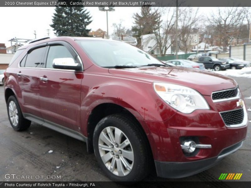 Cardinal Red Metallic / Jet Black/Light Titanium 2010 Chevrolet Equinox LTZ AWD