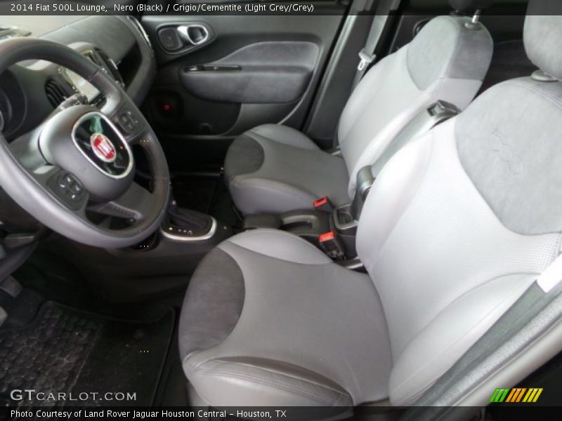  2014 500L Lounge Grigio/Cementite (Light Grey/Grey) Interior