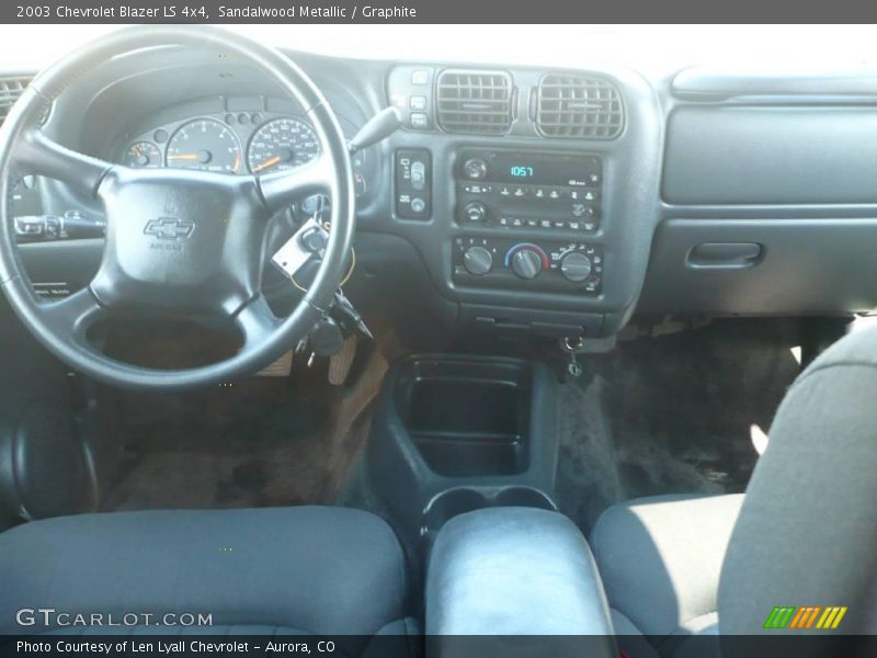 Sandalwood Metallic / Graphite 2003 Chevrolet Blazer LS 4x4