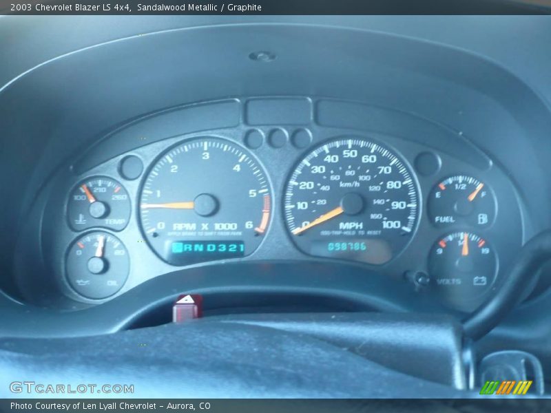 Sandalwood Metallic / Graphite 2003 Chevrolet Blazer LS 4x4