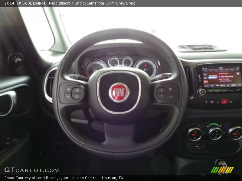 Nero (Black) / Grigio/Cementite (Light Grey/Grey) 2014 Fiat 500L Lounge