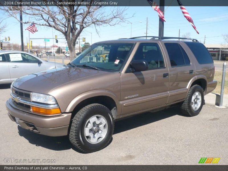 Sandalwood Metallic / Graphite Gray 2004 Chevrolet Blazer LS 4x4