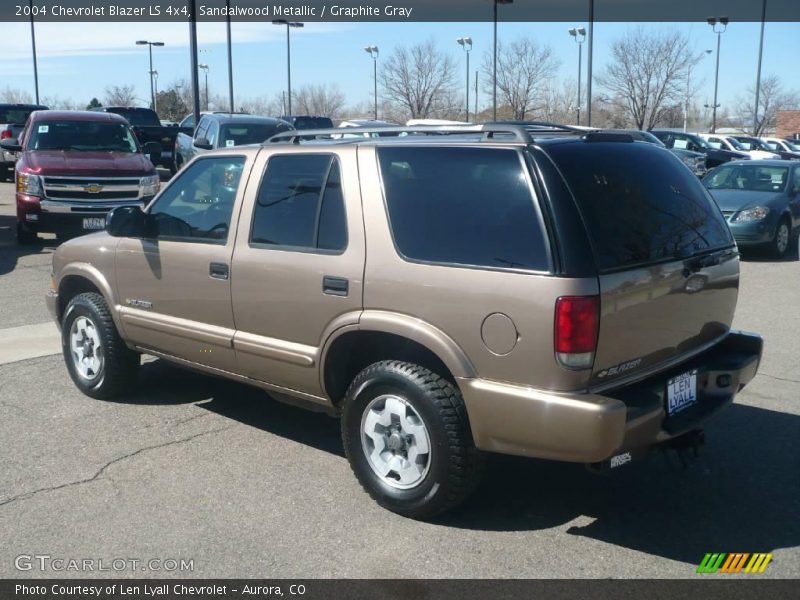 Sandalwood Metallic / Graphite Gray 2004 Chevrolet Blazer LS 4x4