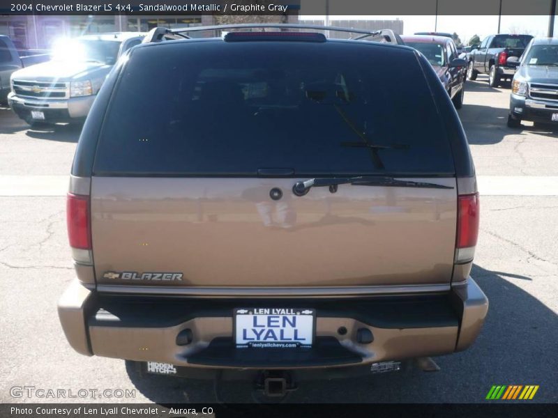 Sandalwood Metallic / Graphite Gray 2004 Chevrolet Blazer LS 4x4