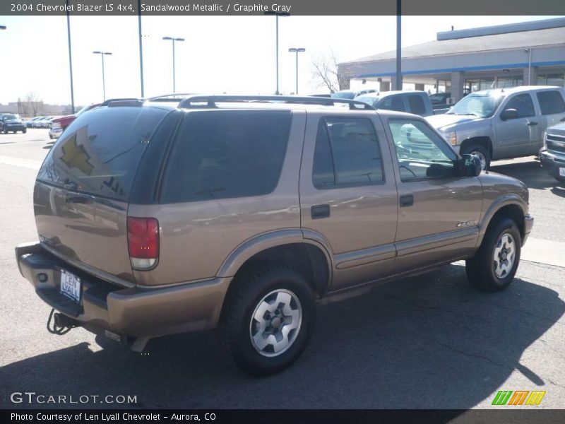 Sandalwood Metallic / Graphite Gray 2004 Chevrolet Blazer LS 4x4
