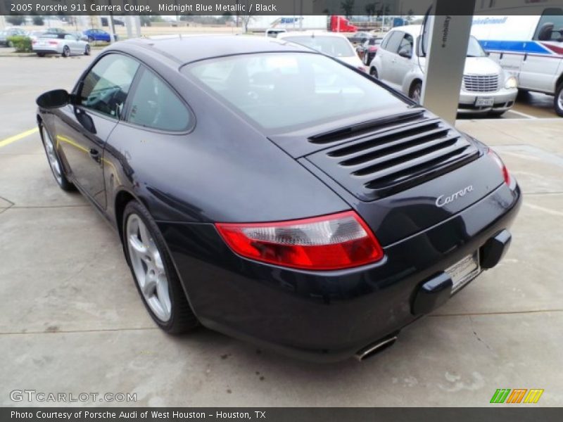 Midnight Blue Metallic / Black 2005 Porsche 911 Carrera Coupe