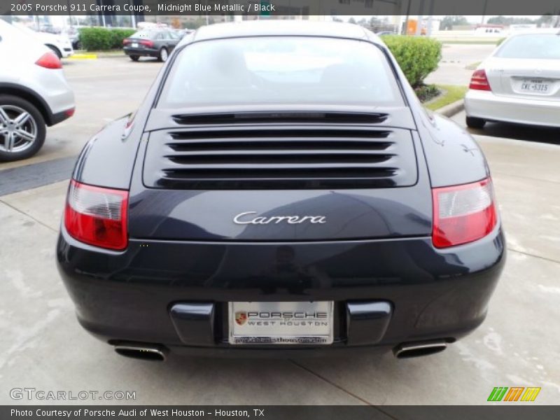 Midnight Blue Metallic / Black 2005 Porsche 911 Carrera Coupe