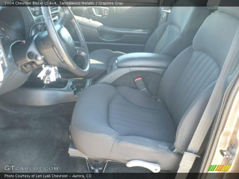 Sandalwood Metallic / Graphite Gray 2004 Chevrolet Blazer LS 4x4