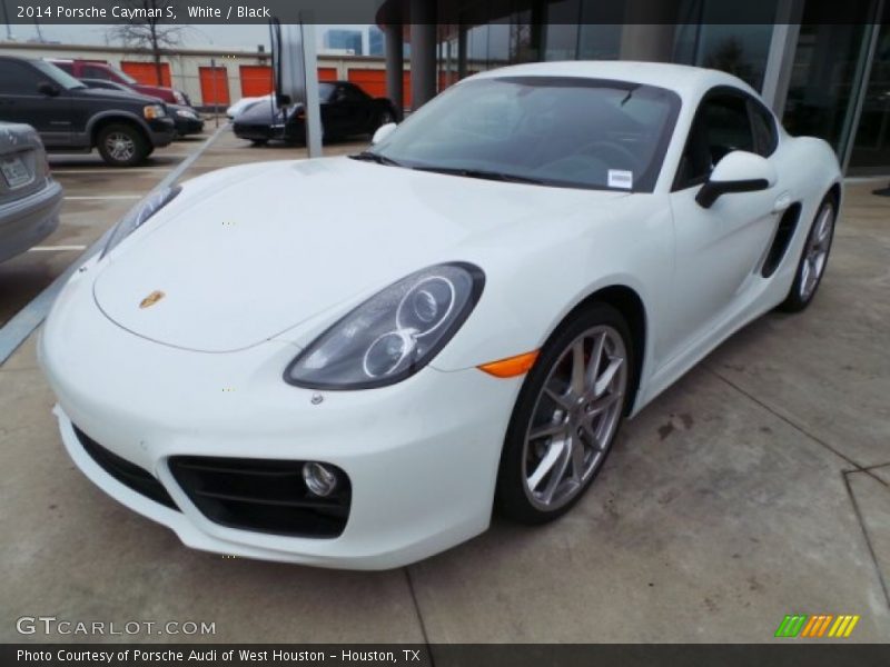 White / Black 2014 Porsche Cayman S