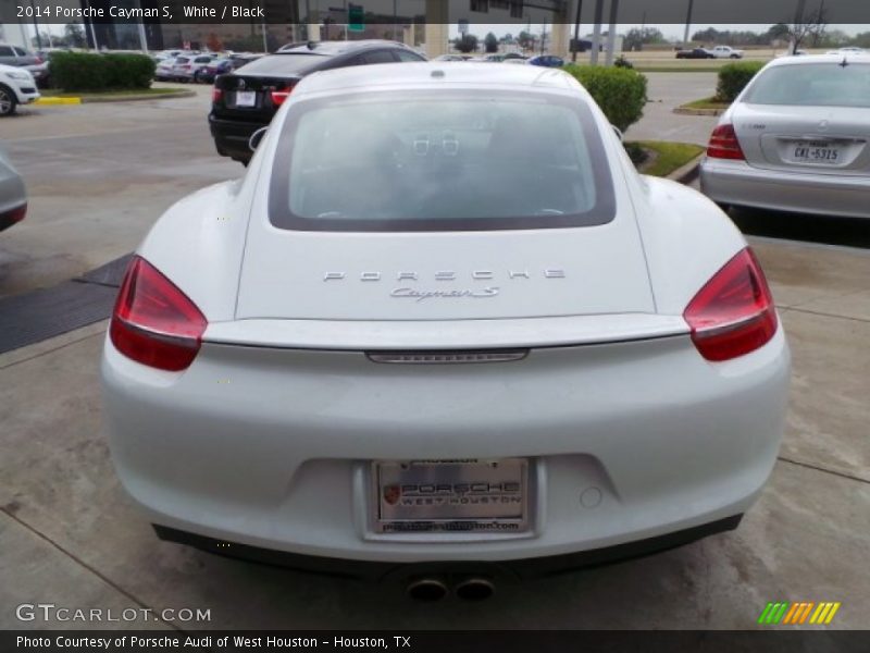 White / Black 2014 Porsche Cayman S