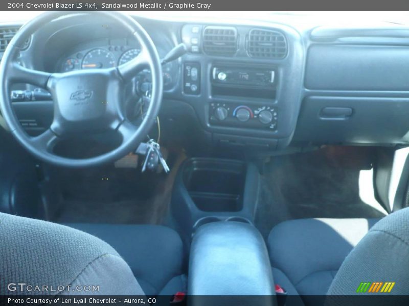 Sandalwood Metallic / Graphite Gray 2004 Chevrolet Blazer LS 4x4