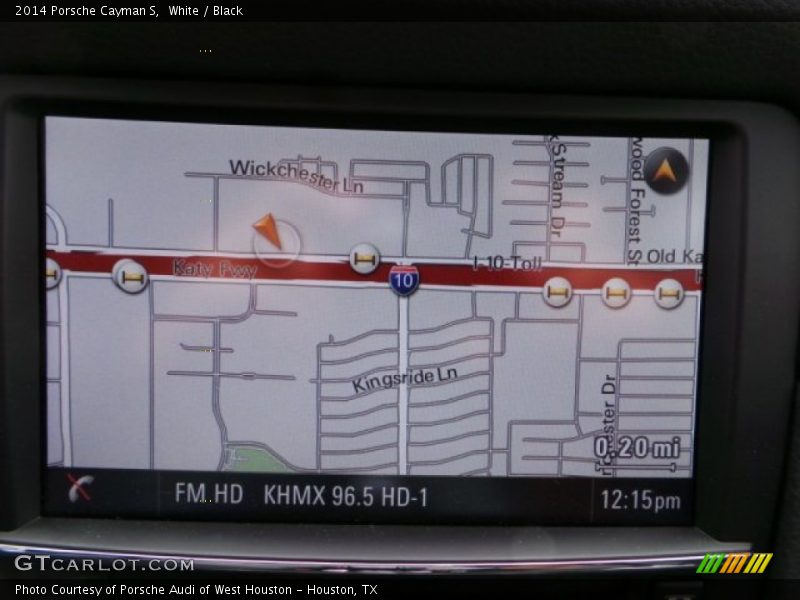 Navigation of 2014 Cayman S