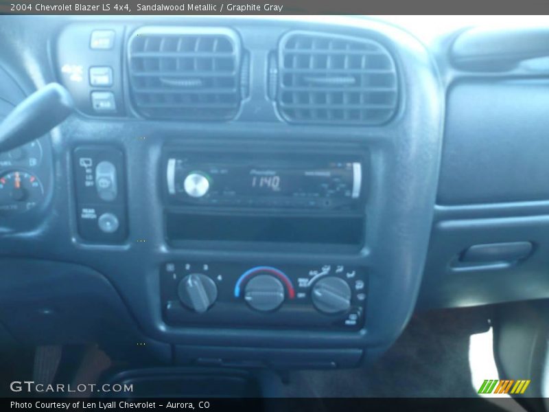 Sandalwood Metallic / Graphite Gray 2004 Chevrolet Blazer LS 4x4