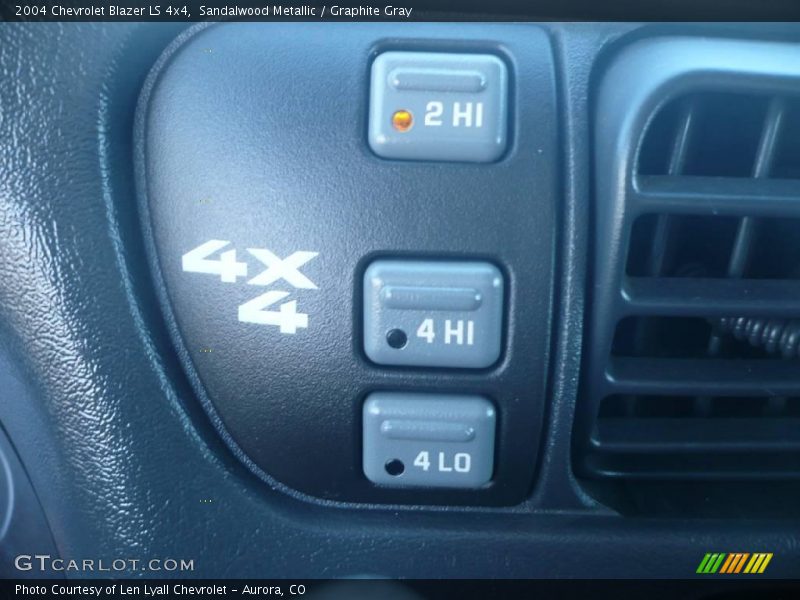 Sandalwood Metallic / Graphite Gray 2004 Chevrolet Blazer LS 4x4