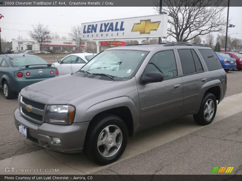 Graystone Metallic / Gray 2009 Chevrolet TrailBlazer LT 4x4
