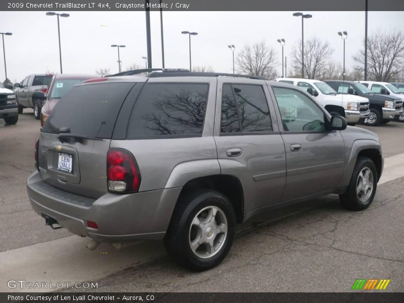 Graystone Metallic / Gray 2009 Chevrolet TrailBlazer LT 4x4