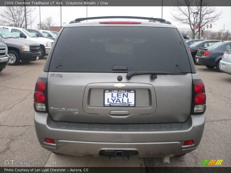 Graystone Metallic / Gray 2009 Chevrolet TrailBlazer LT 4x4
