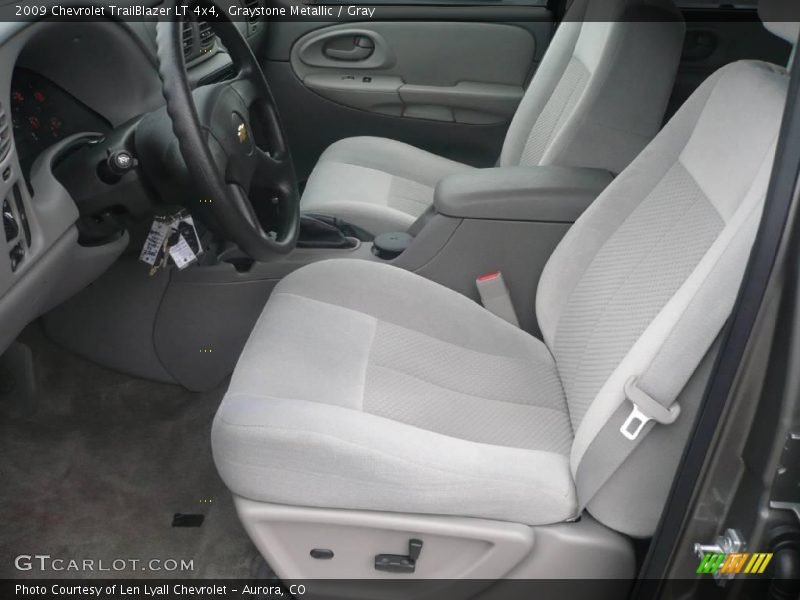 Graystone Metallic / Gray 2009 Chevrolet TrailBlazer LT 4x4