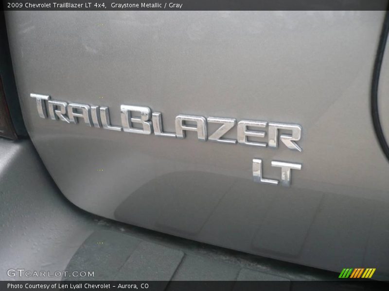 Graystone Metallic / Gray 2009 Chevrolet TrailBlazer LT 4x4