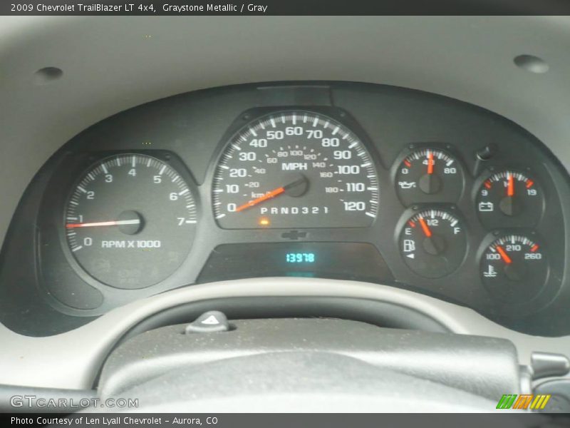 Graystone Metallic / Gray 2009 Chevrolet TrailBlazer LT 4x4