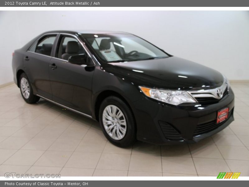 Attitude Black Metallic / Ash 2012 Toyota Camry LE